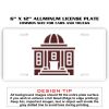 6 X 12 Full Size Aluminum License Plate for Cars and Trucks  Thumbnail
