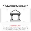 6 X 12 Full Size Aluminum License Plate for Cars and Trucks  Thumbnail