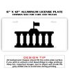 6 X 12 Full Size Aluminum License Plate for Cars and Trucks  Thumbnail