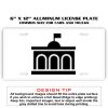 6 X 12 Full Size Aluminum License Plate for Cars and Trucks  Thumbnail