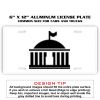 6 X 12 Full Size Aluminum License Plate for Cars and Trucks  Thumbnail