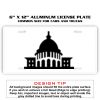 6 X 12 Full Size Aluminum License Plate for Cars and Trucks  Thumbnail