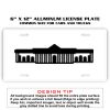 6 X 12 Full Size Aluminum License Plate for Cars and Trucks  Thumbnail