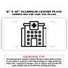 6 X 12 Full Size Aluminum License Plate for Cars and Trucks  Thumbnail