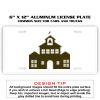 6 X 12 Full Size Aluminum License Plate for Cars and Trucks  Thumbnail