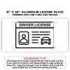 6 X 12 Full Size Aluminum License Plate for Cars and Trucks  Thumbnail