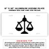 6 X 12 Full Size Aluminum License Plate for Cars and Trucks  Thumbnail