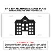 6 X 12 Full Size Aluminum License Plate for Cars and Trucks  Thumbnail