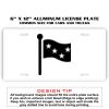 6 X 12 Full Size Aluminum License Plate for Cars and Trucks  Thumbnail