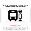 6 X 12 Full Size Aluminum License Plate for Cars and Trucks  Thumbnail