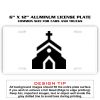 6 X 12 Full Size Aluminum License Plate for Cars and Trucks  Thumbnail