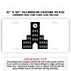 6 X 12 Full Size Aluminum License Plate for Cars and Trucks  Thumbnail