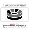 6 X 12 Full Size Aluminum License Plate for Cars and Trucks  Thumbnail