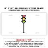 6 X 12 Full Size Aluminum License Plate for Cars and Trucks  Thumbnail