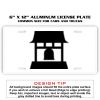 6 X 12 Full Size Aluminum License Plate for Cars and Trucks  Thumbnail