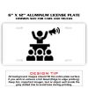 6 X 12 Full Size Aluminum License Plate for Cars and Trucks  Thumbnail