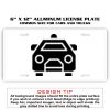 6 X 12 Full Size Aluminum License Plate for Cars and Trucks  Thumbnail