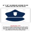 6 X 12 Full Size Aluminum License Plate for Cars and Trucks  Thumbnail