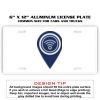 6 X 12 Full Size Aluminum License Plate for Cars and Trucks  Thumbnail