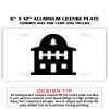 6 X 12 Full Size Aluminum License Plate for Cars and Trucks  Thumbnail