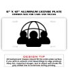 6 X 12 Full Size Aluminum License Plate for Cars and Trucks  Thumbnail