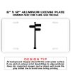 6 X 12 Full Size Aluminum License Plate for Cars and Trucks  Thumbnail
