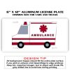 6 X 12 Full Size Aluminum License Plate for Cars and Trucks  Thumbnail