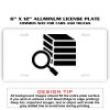 6 X 12 Full Size Aluminum License Plate for Cars and Trucks  Thumbnail