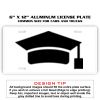 6 X 12 Full Size Aluminum License Plate for Cars and Trucks  Thumbnail