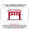 6 X 12 Full Size Aluminum License Plate for Cars and Trucks  Thumbnail
