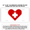 6 X 12 Full Size Aluminum License Plate for Cars and Trucks  Thumbnail