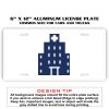6 X 12 Full Size Aluminum License Plate for Cars and Trucks  Thumbnail