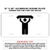 6 X 12 Full Size Aluminum License Plate for Cars and Trucks  Thumbnail