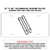 6 X 12 Full Size Aluminum License Plate for Cars and Trucks  Thumbnail