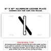 6 X 12 Full Size Aluminum License Plate for Cars and Trucks  Thumbnail