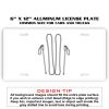 6 X 12 Full Size Aluminum License Plate for Cars and Trucks  Thumbnail