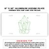 6 X 12 Full Size Aluminum License Plate for Cars and Trucks  Thumbnail