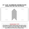 6 X 12 Full Size Aluminum License Plate for Cars and Trucks  Thumbnail
