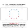 6 X 12 Full Size Aluminum License Plate for Cars and Trucks  Thumbnail